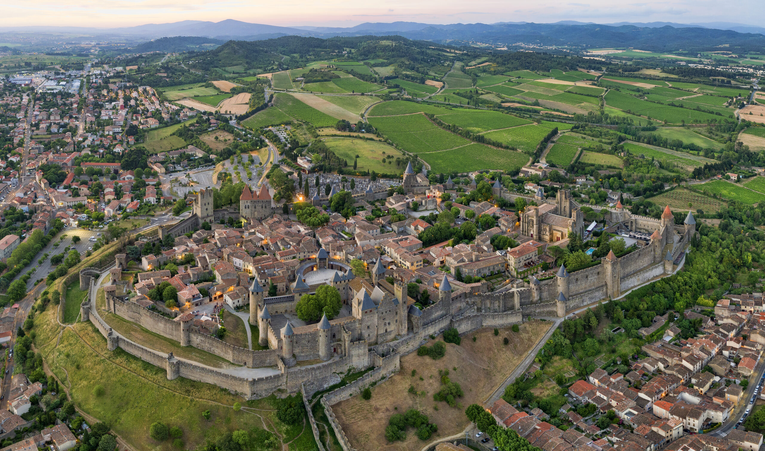 carcassonne aerial panorama
